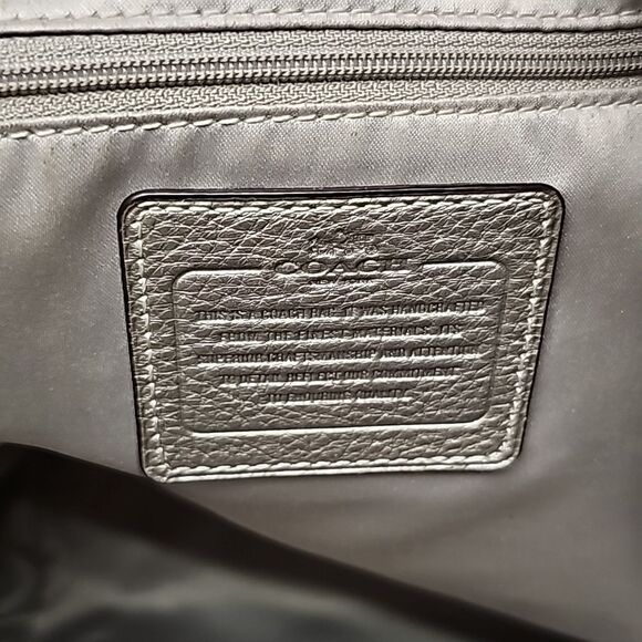 Coach Vintage Silver Leather Purse - Picture 9 of 14